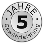 5 Jahre Gewährleistung